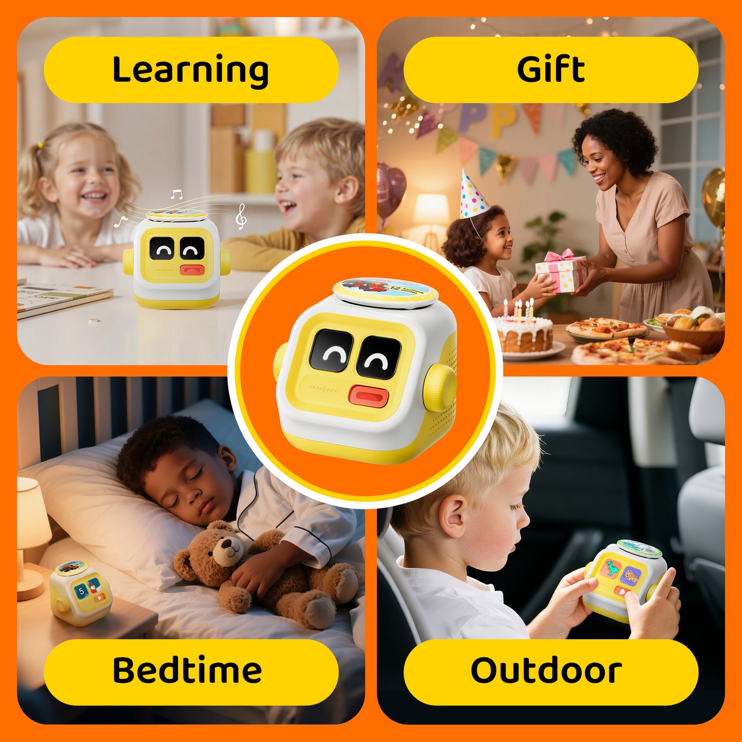 Christmas Adventure & Creation Story Cards – Make Your Own Craft + Interactive Craft, Upload MP3 Audio, Interactive Christmas Story, Screen-Free Learning for Kids 3–8 (No Player)