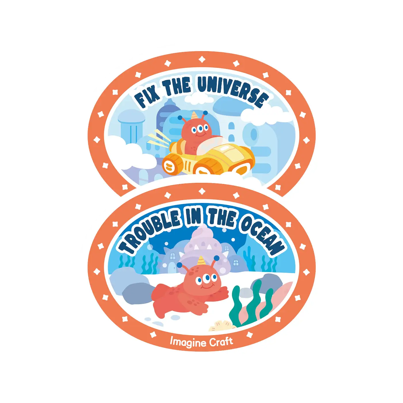 Imagine Craft-Funny Little Monster’s Adventure-Clumsy Monster: Fixing the Universe&Clumsy Monster: Trouble in the Ocean