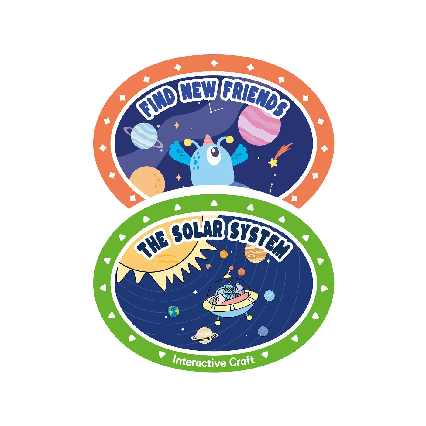 Interactive Craft-Space & City Explorers-The Alien's Adventure: To Find New Friends&Curio Minis:A Voyage into the Solar System