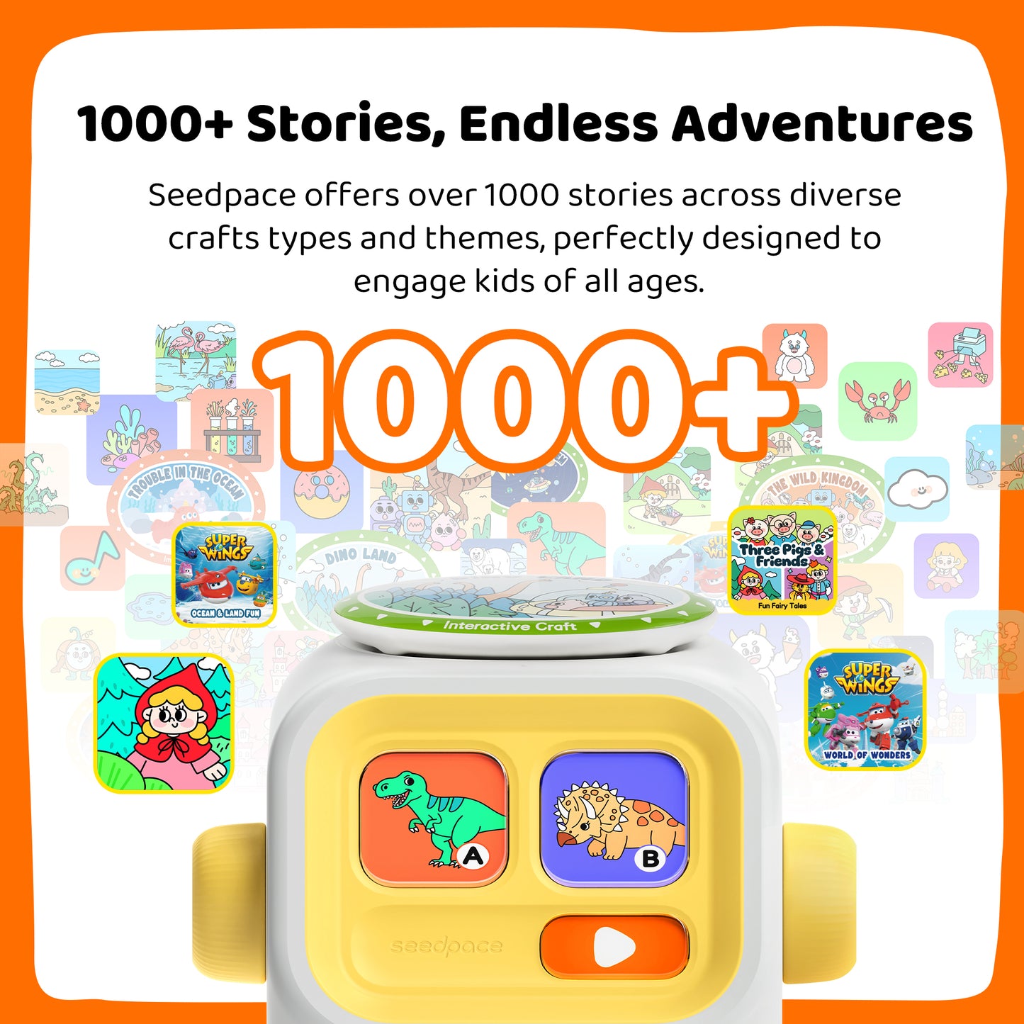 Fun Dance & Learn Songs – Classic Craft Music Story Cards, 40 Action & Learning Songs, 100 Min Audio, Screen-Free Movement Learning for Kids 5–10, Travel & Bedtime (No Player)
